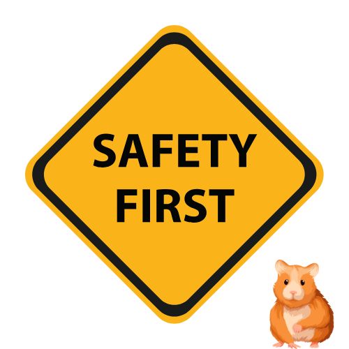 Safety measures in hamster mazes